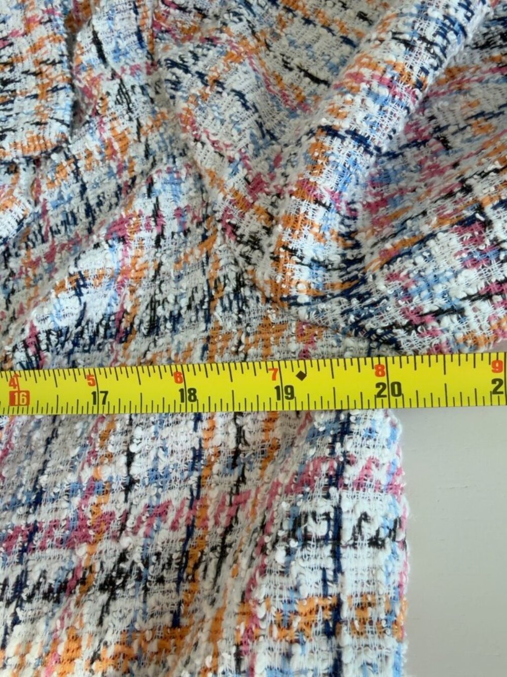 MELLODAY Multicolor Tweed Longline Blazer Cardigan – M - Picture 6 of 6